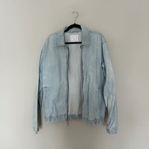 100% Cotton Demin Bomber Jacket
